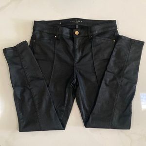 White House Black Market Black Shiny Jean